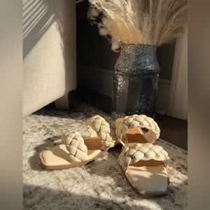Time and Tru braided sandals